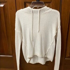 Abercrombie and Fitch cream hoodie sweater